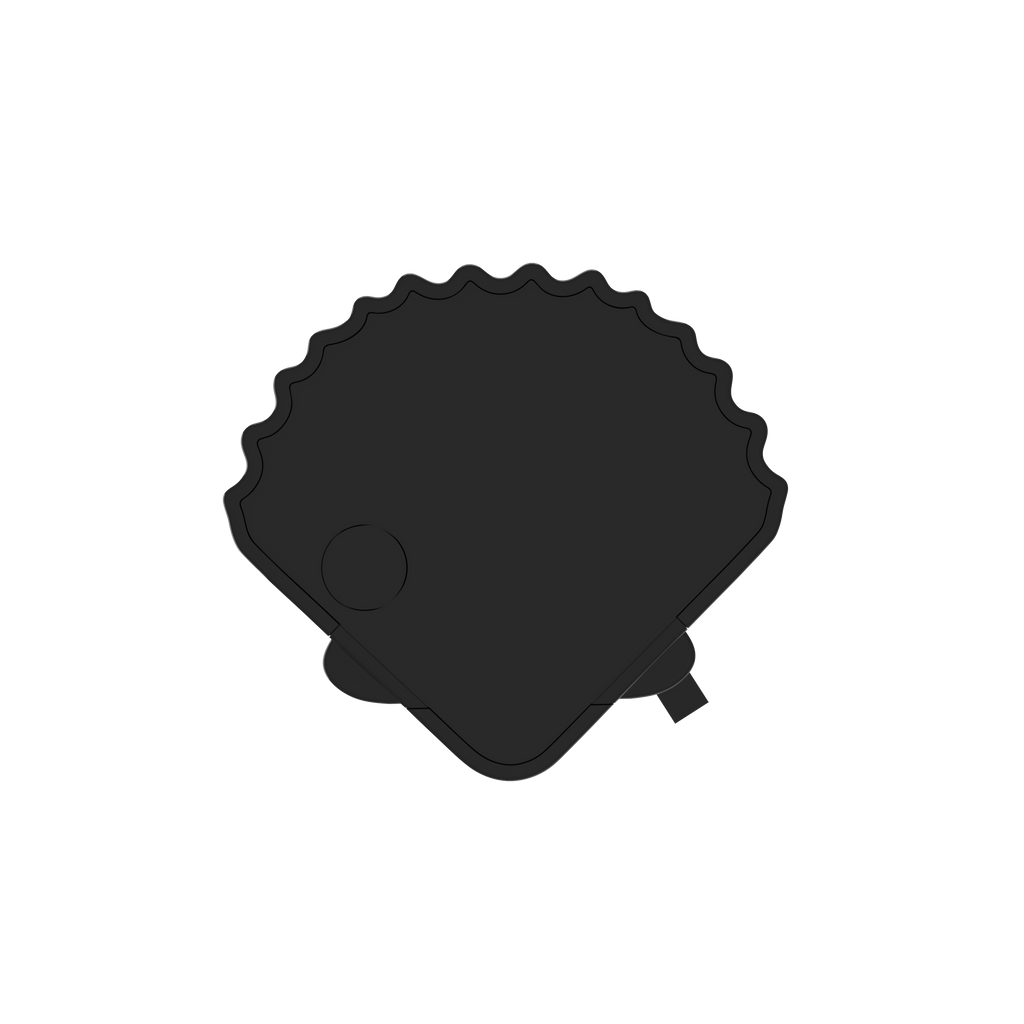 Seashell-shaped "Find My" Tracker-Black