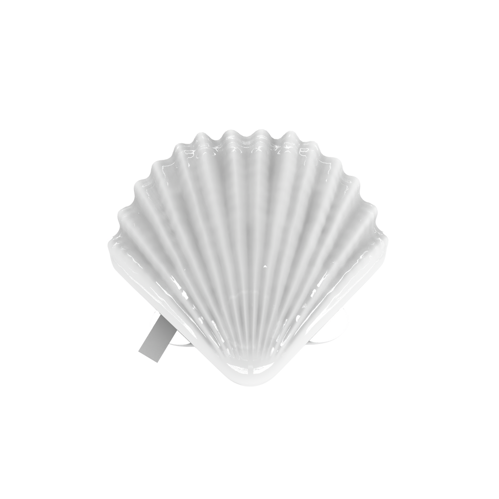 Seashell-shaped "Find My" Tracker-White