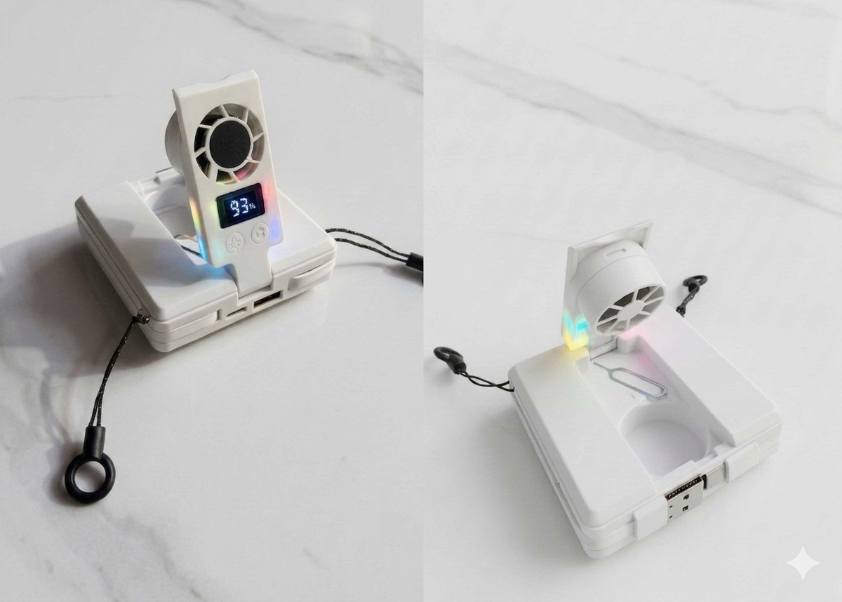 PB009-5K-Brushless Power Bank Magfan-White